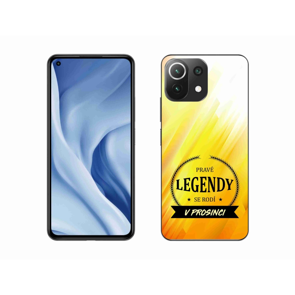 Gelový kryt mmCase na Xiaomi 11 Lite 5G NE - legendy v prosinci žluté pozadí