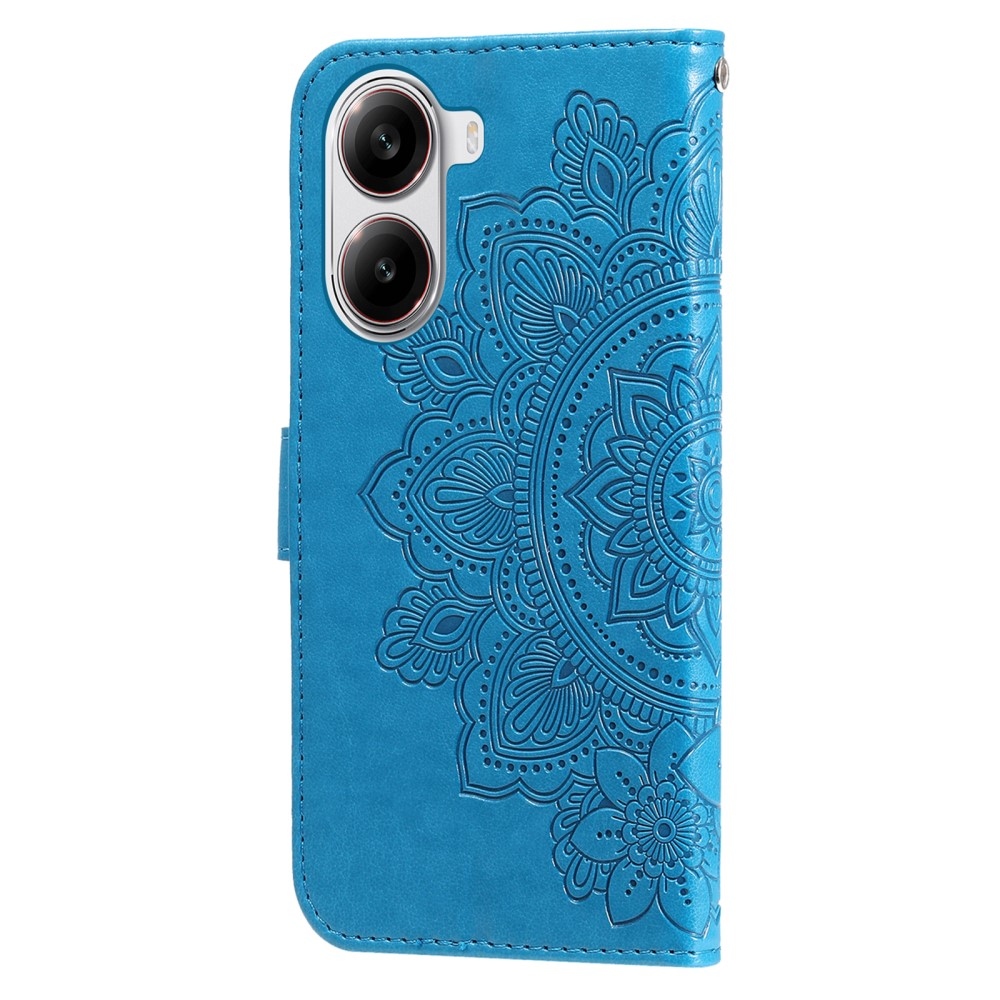 Mandala knížkové pouzdro na Xiaomi Poco X7 Pro 5G - modré