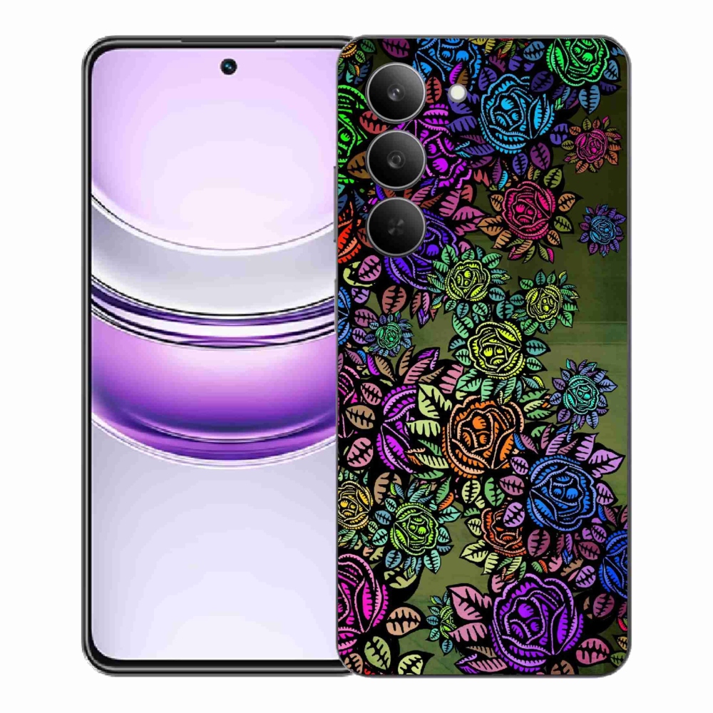 Gelový kryt mmCase na Realme 14x 5G - květiny 6
