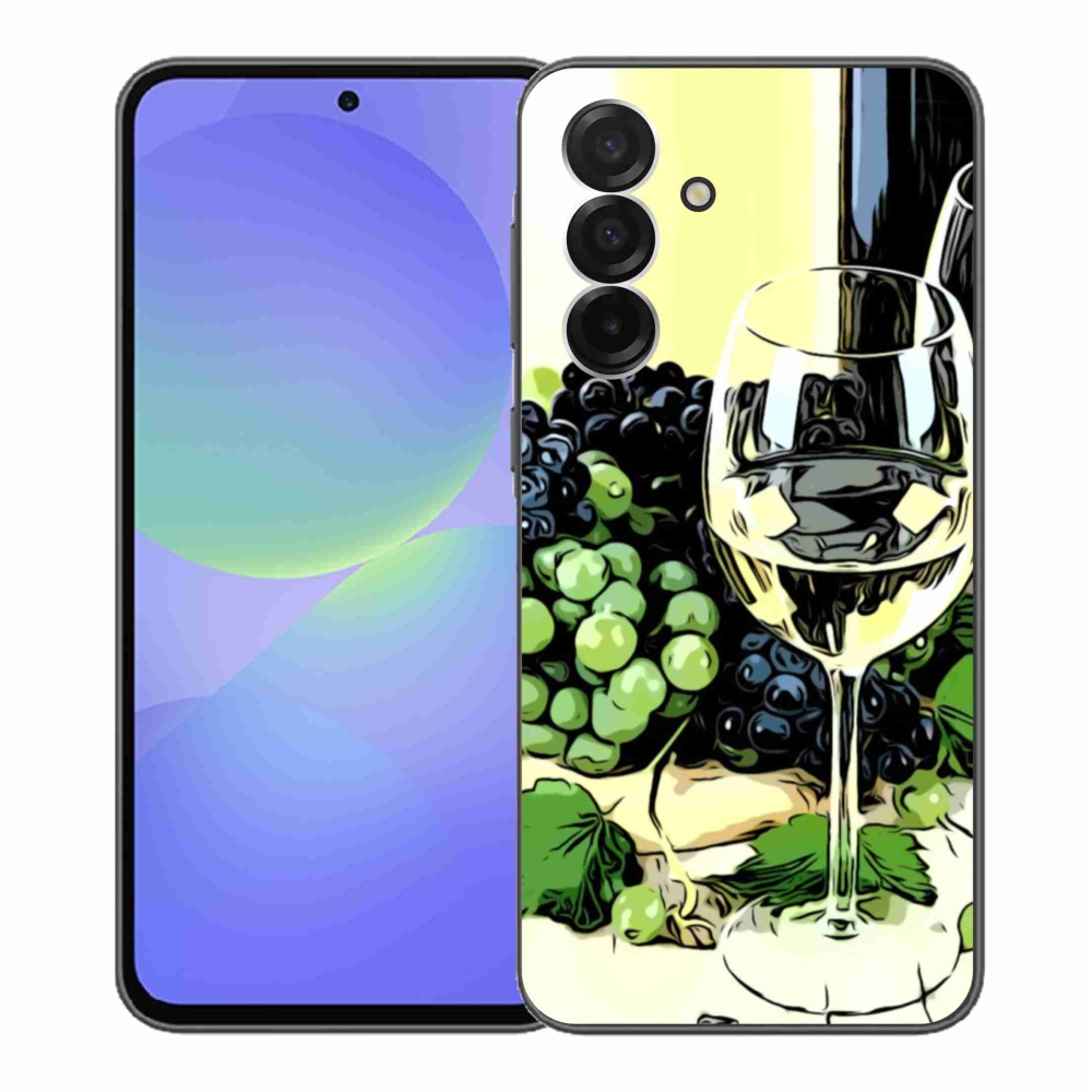Gelový kryt mmCase na Samsung Galaxy A36 5G - sklenka vína