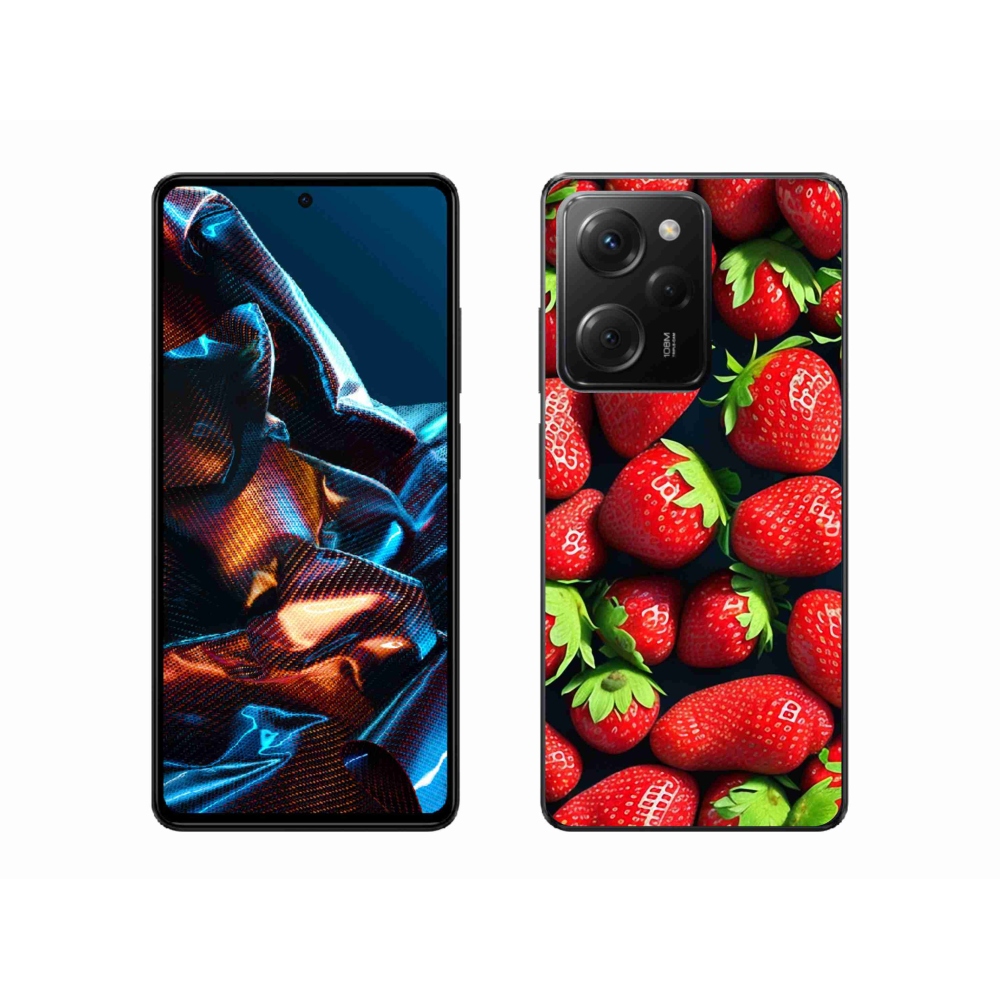 Gelový kryt mmCase na Xiaomi Poco X5 Pro 5G - jahody