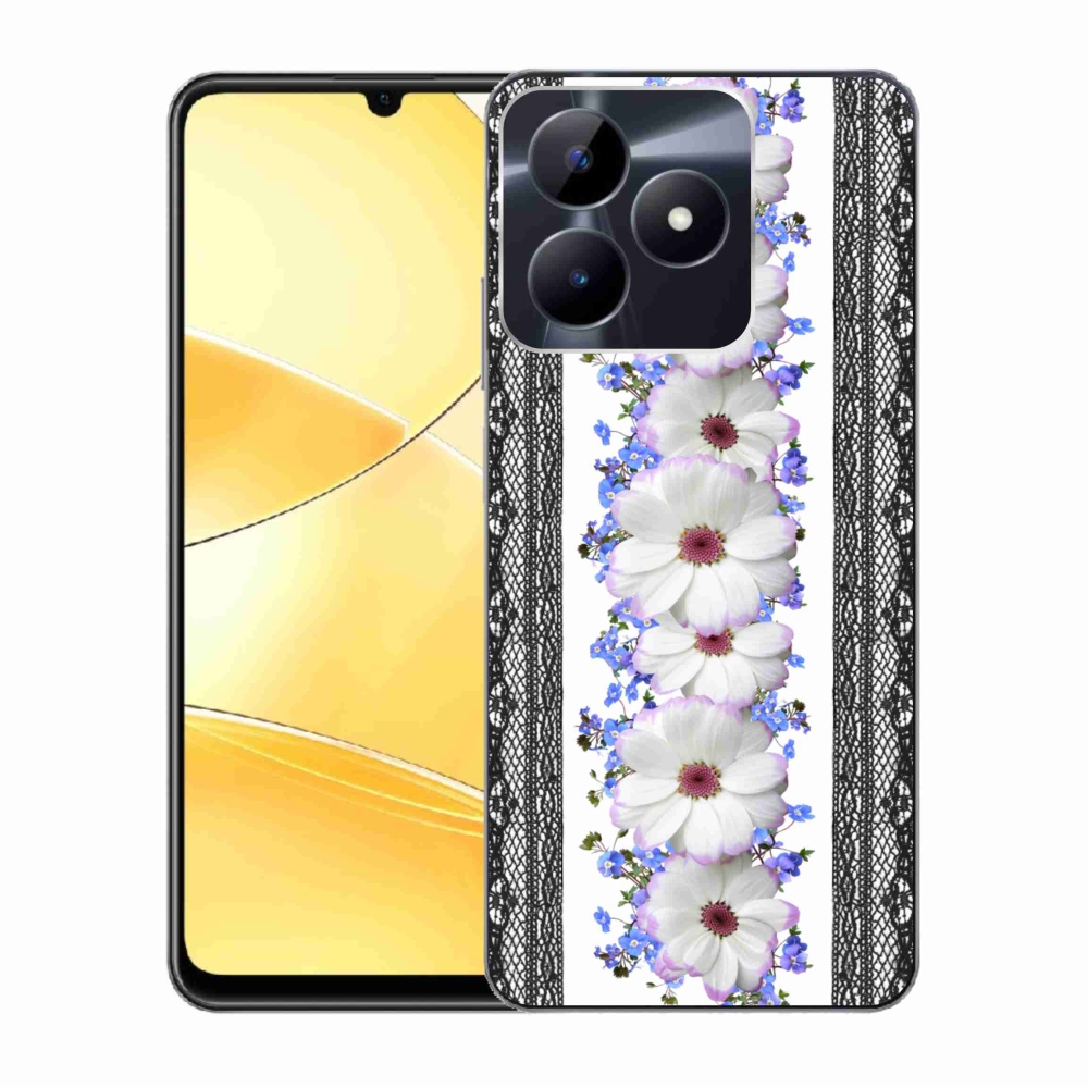 Gelový kryt mmCase na Realme C51/C53 - květiny 8