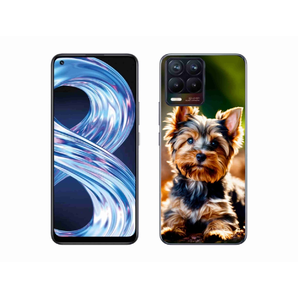 Gelový kryt mmCase na Realme 8 4G - jorkšír 10