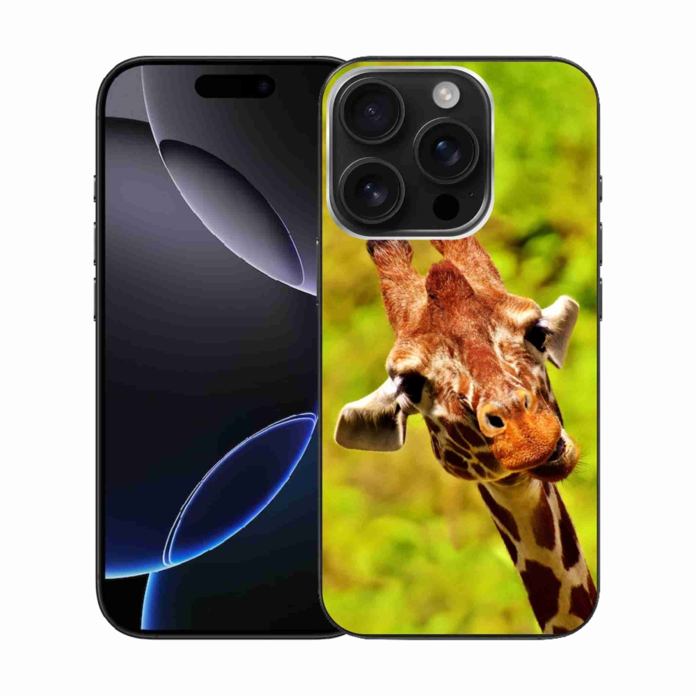 Gelový kryt mmCase na iPhone 16 Pro - žirafa