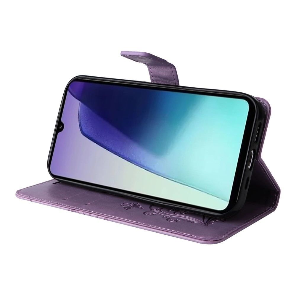 Big Butterfly knížkové pouzdro na Xiaomi Redmi 14C/Poco C75 - fialové