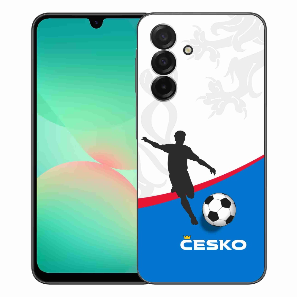 Gelový kryt mmCase na Samsung Galaxy A26 5G - fotbal Česko 1