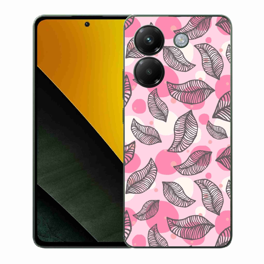 Gelový kryt mmCase na Xiaomi Poco M7 Pro 5G - kreslené padající listy