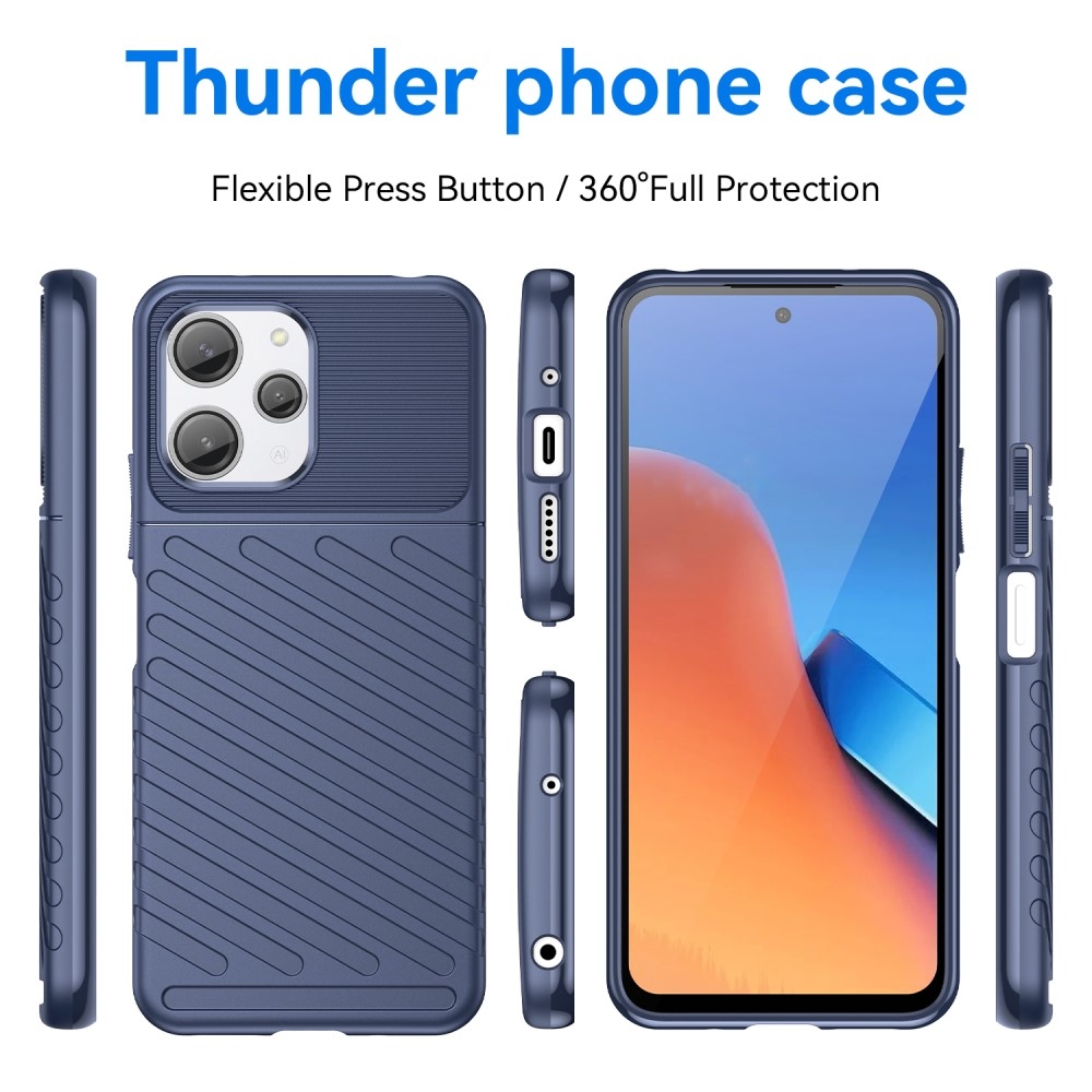 Thunder odolný gelový obal na Xiaomi Redmi 12 4G/5G - modrý