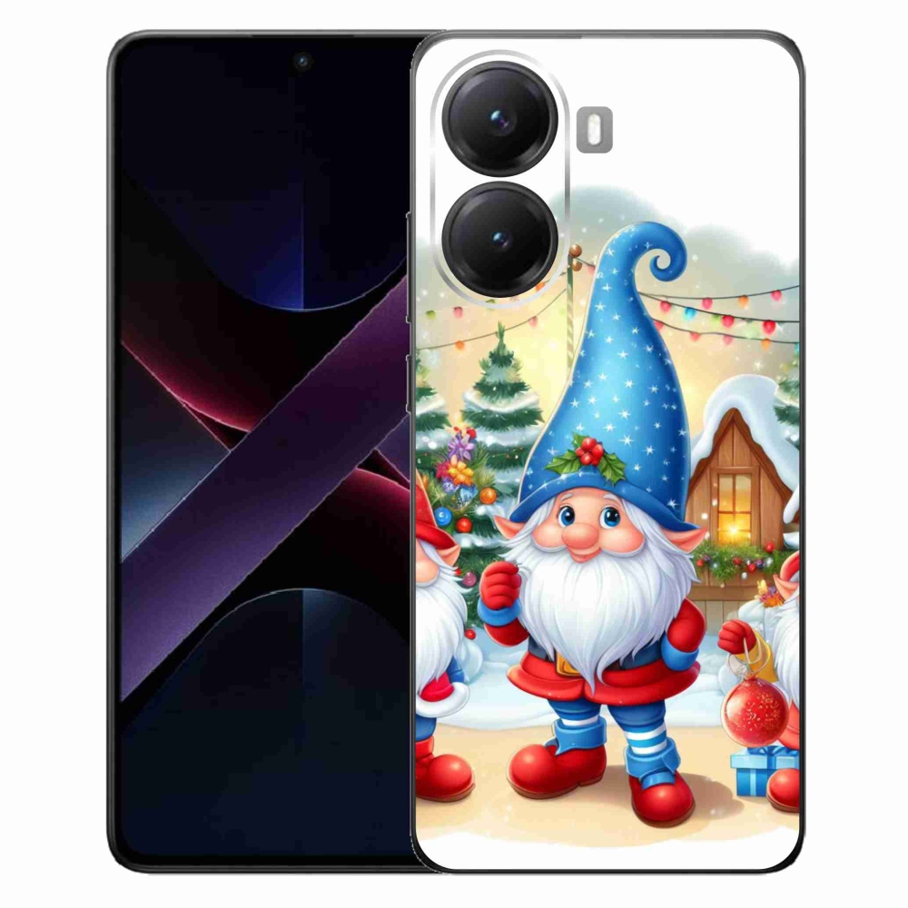 Gelový kryt mmCase na Xiaomi Poco X7 Pro 5G - vánoční skřítci