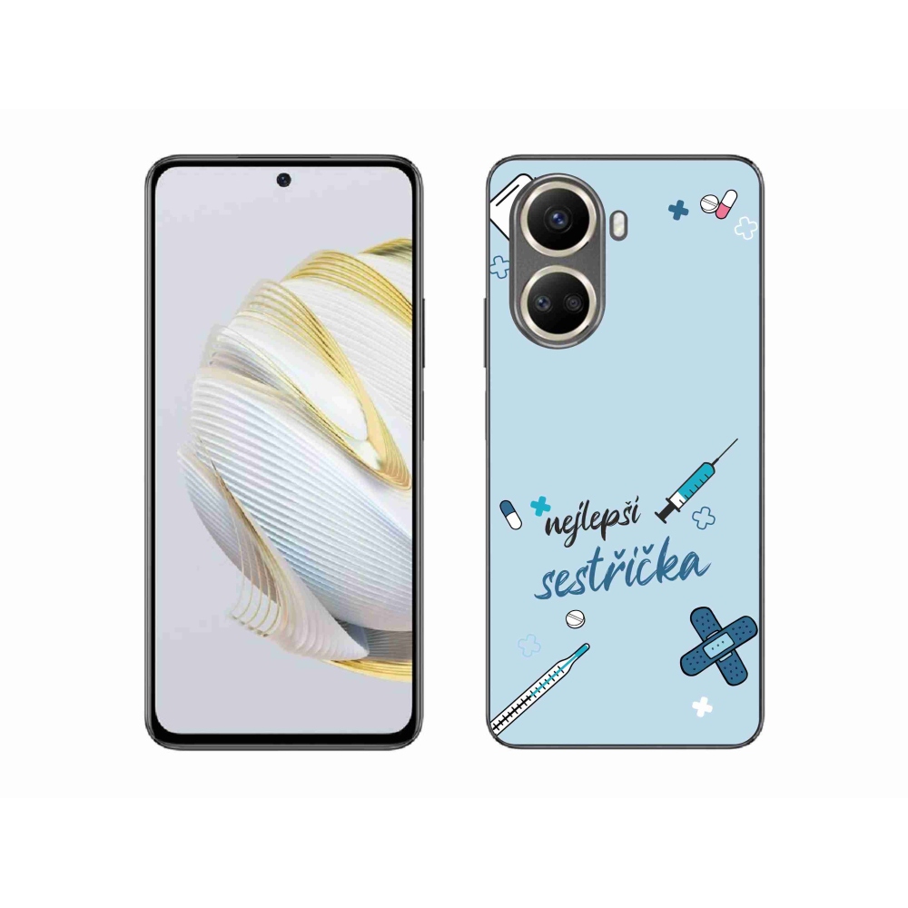 Gelový kryt mmCase na Huawei Nova 10 SE - nejlepší sestřička modré pozadí