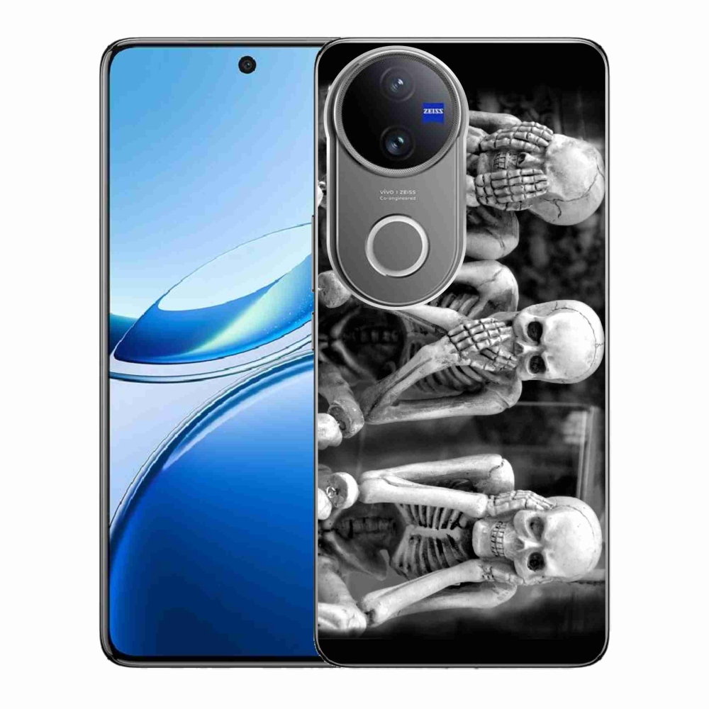Gelový kryt mmCase na Vivo V50 5G - kostlivci