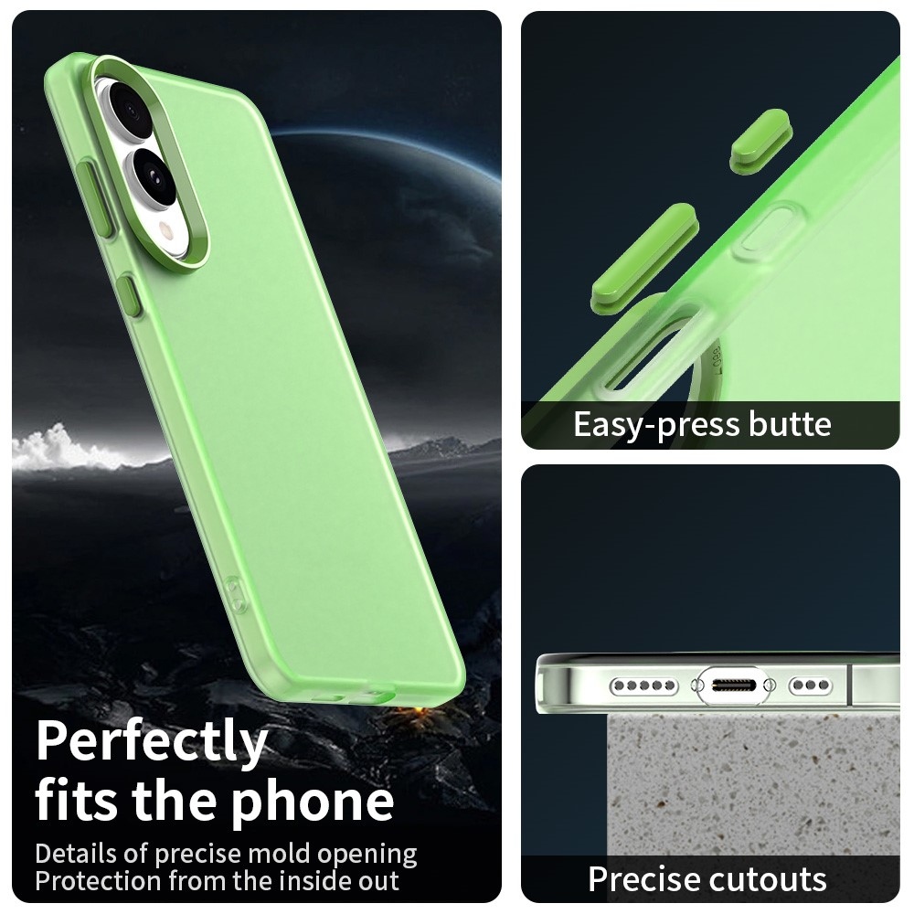 Candys matný gelový obal na Samsung Galaxy S25 Edge - zelený