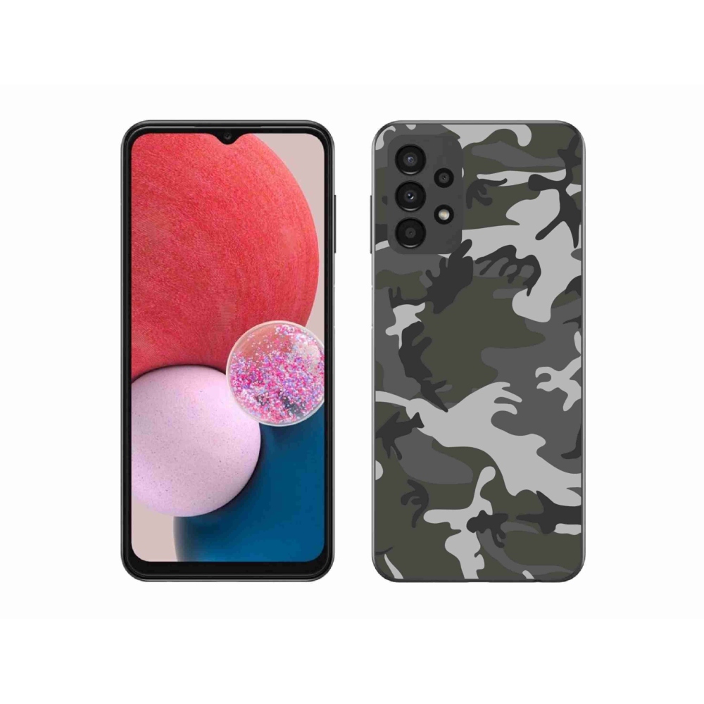 Gelový kryt mmCase na Samsung Galaxy A13 4G - maskáčový vzor