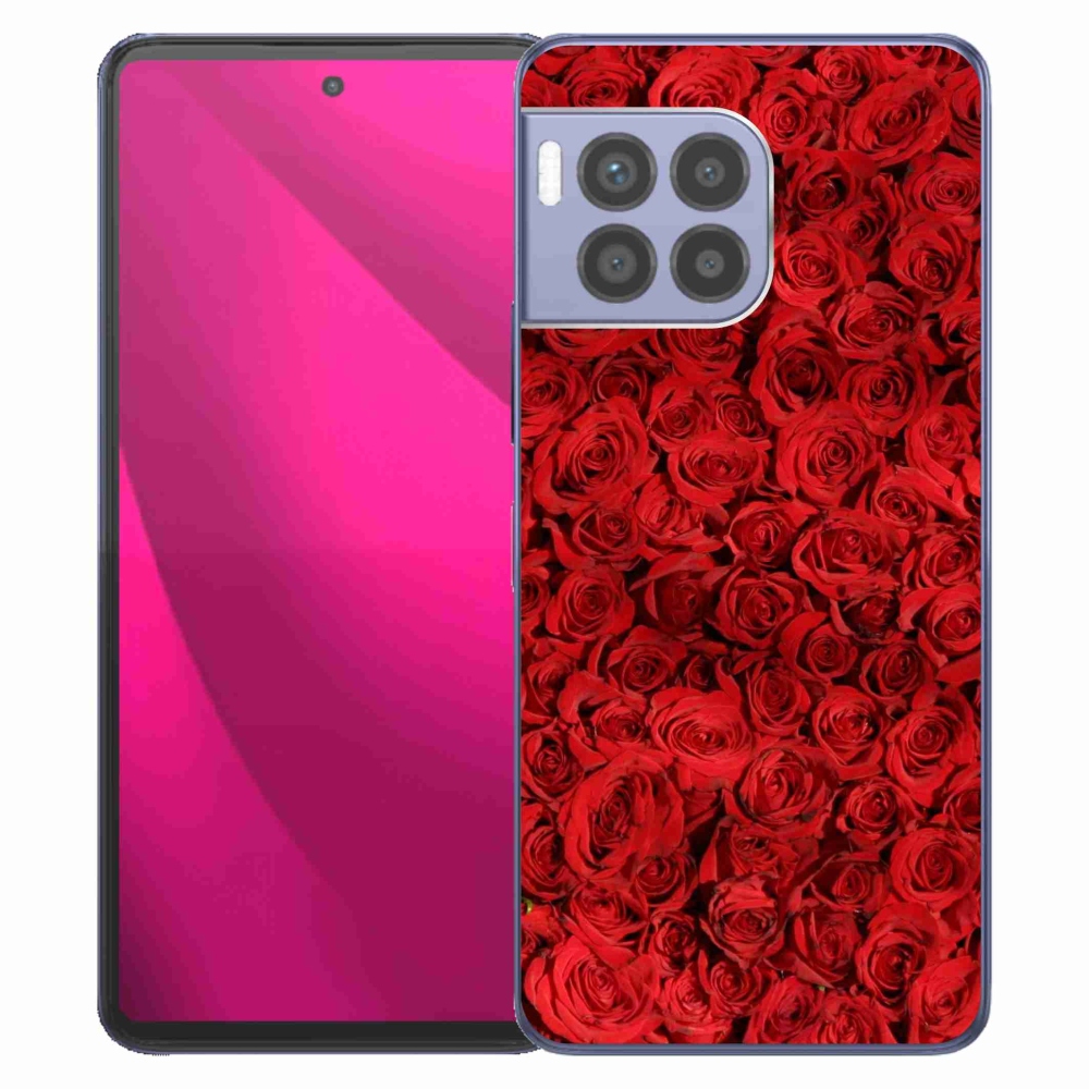 Gelový kryt mmCase na T-Mobile T Phone 2 Pro - růže