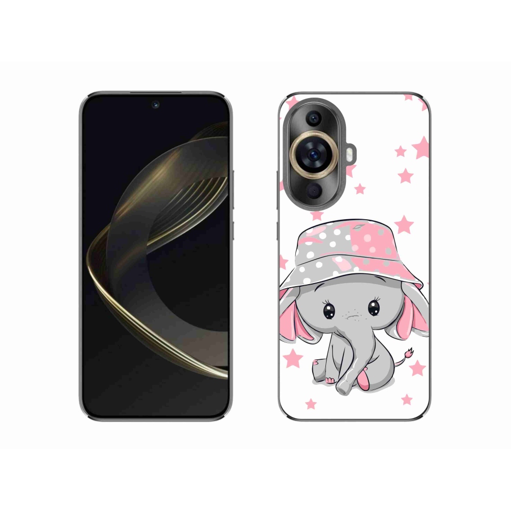 Gelový kryt mmCase na Huawei Nova 11 - růžový slon