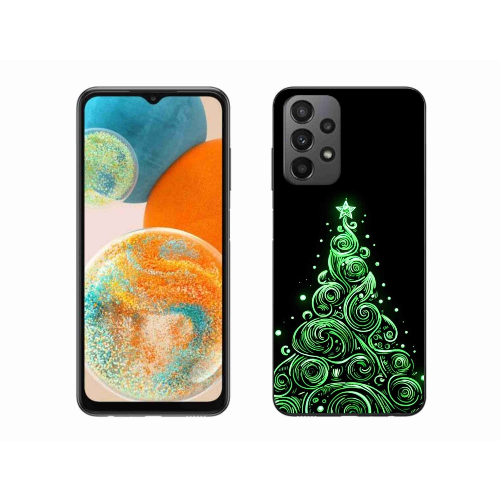Gelový kryt mmCase na Samsung Galaxy A23 4G/5G - neonový vánoční stromek 3