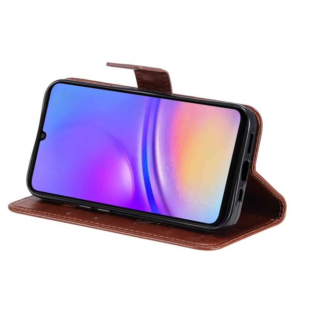 Trees knížkové pouzdro na Samsung Galaxy A06 4G - hnědé