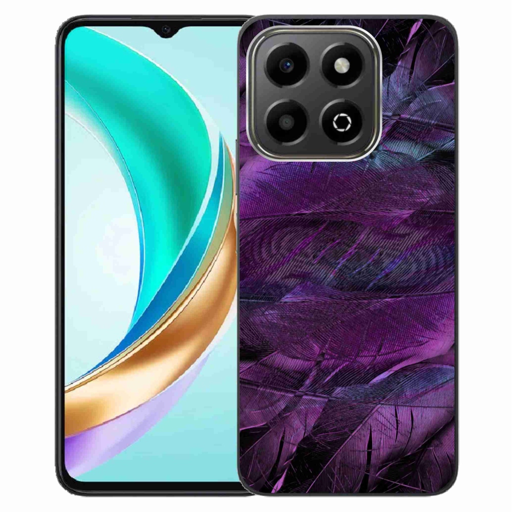 Gelový kryt mmCase na Honor X6b - fialová pírka