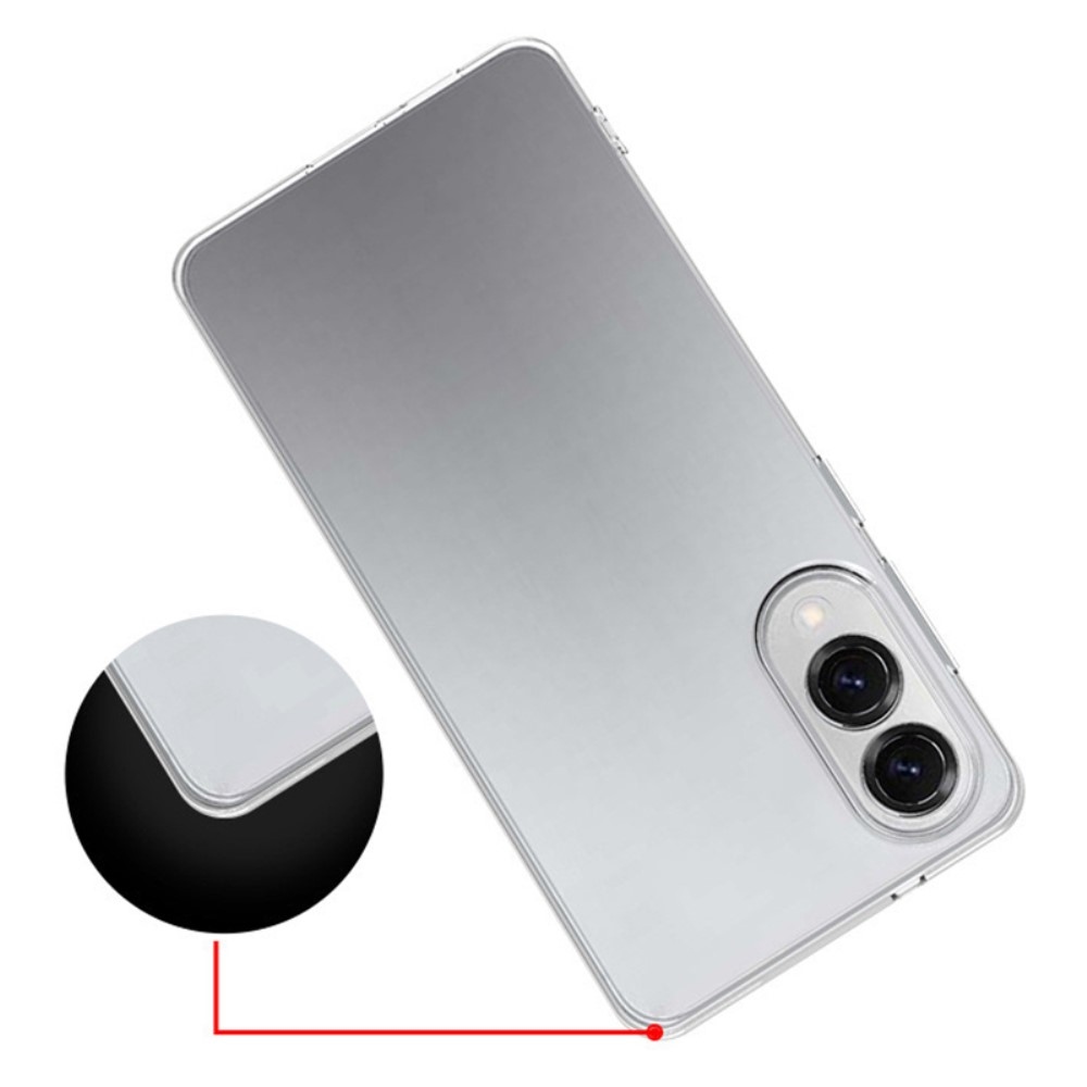 Průhledný gelový obal na Samsung Galaxy S25 Edge - průhledný