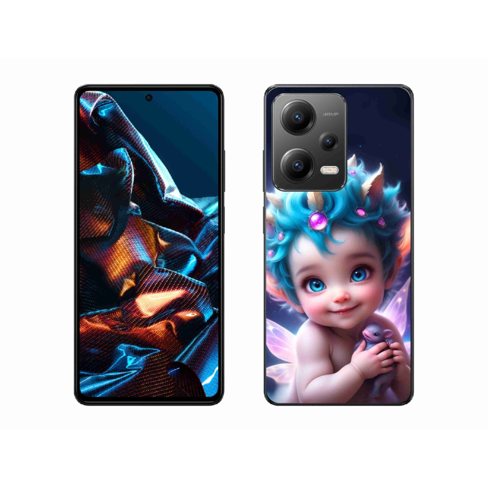 Gelový kryt mmCase na Xiaomi Redmi Note 12 Pro 5G - dítě s motýlími křídly