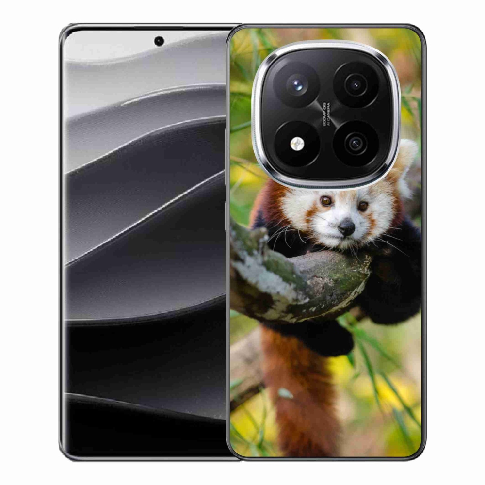 Gelový kryt mmCase na Xiaomi Redmi Note 14 Pro+ 5G - panda červená