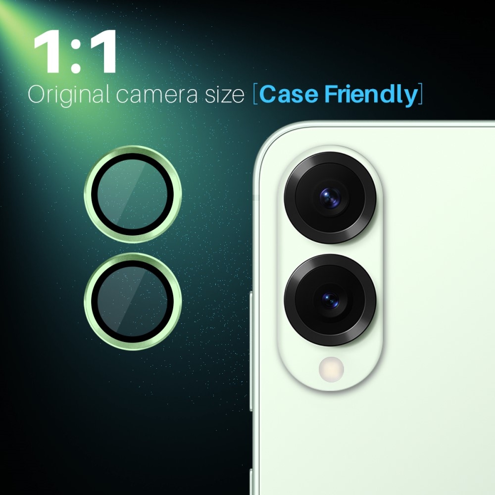 NORTHJO sklo čočky fotoaparátu na Samsung Galaxy S25 Edge (samostatná skla) - zelené