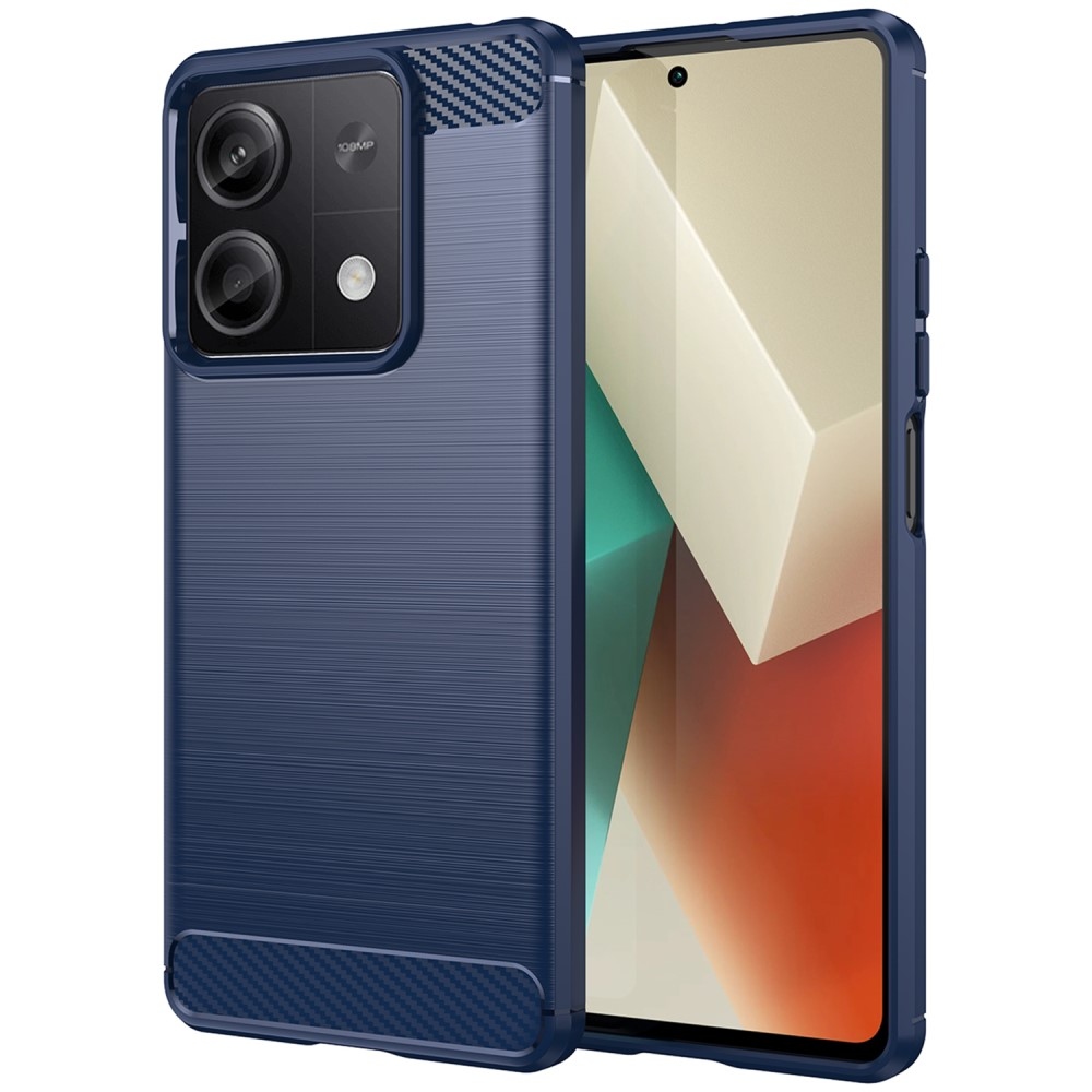 Carbon odolný gelový obal na Xiaomi Redmi Note 13 5G - modrý