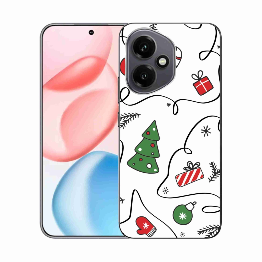 Gelový kryt mmCase na Honor 400 - vánoční motivy