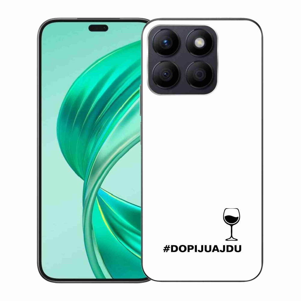 Gelový kryt mmCase na Honor X8b - vinný motiv bílé pozadí