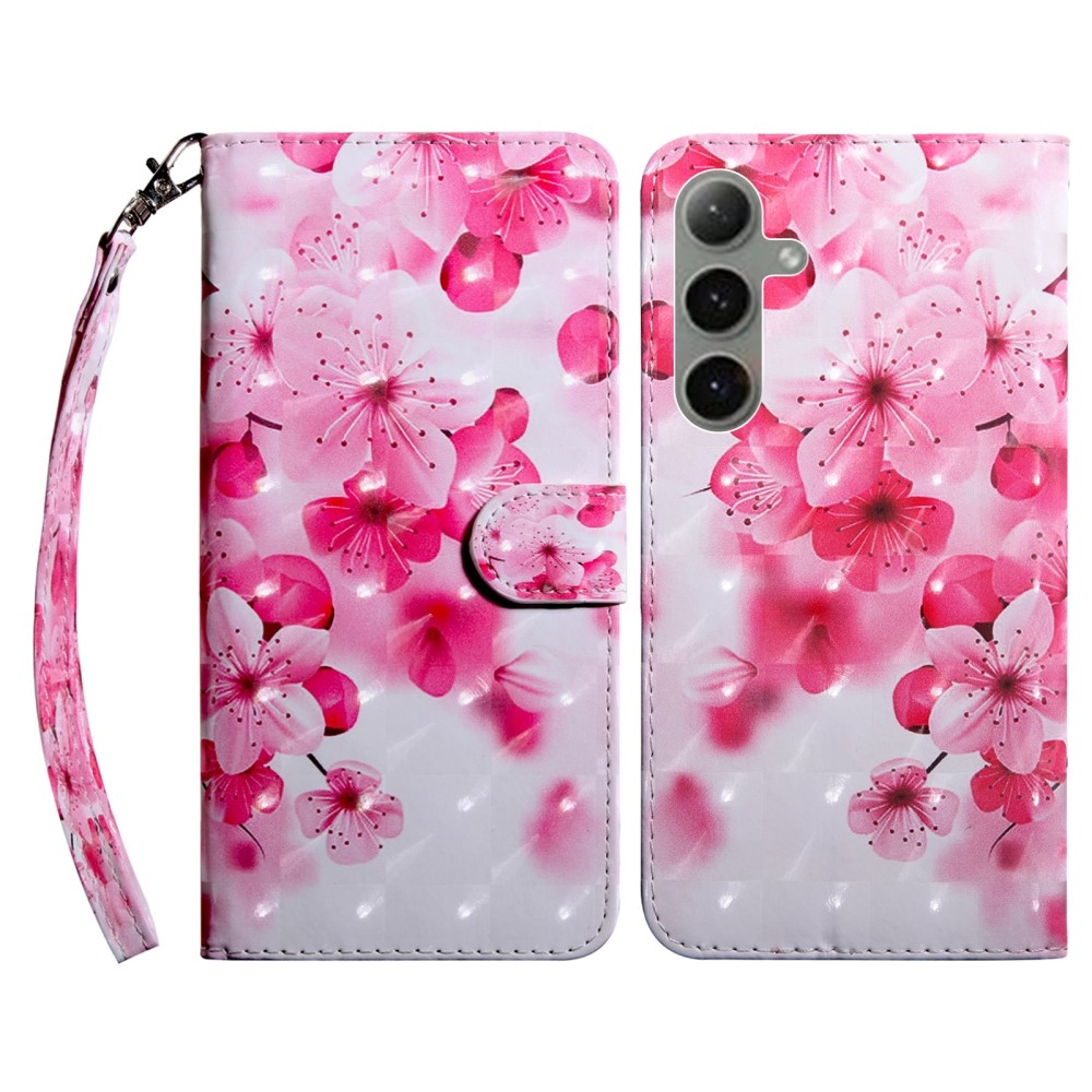 Spot knížkové pouzdro na Samsung Galaxy S24 FE - růžové květy