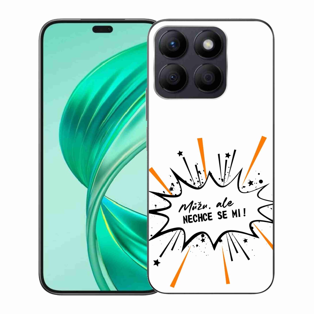 Gelový kryt mmCase na Honor X8b - vtipný text 11 bílé pozadí