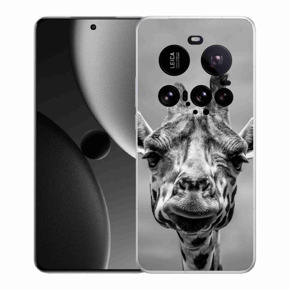 Gelový kryt mmCase na Xiaomi 15 Ultra - černobílá žirafa