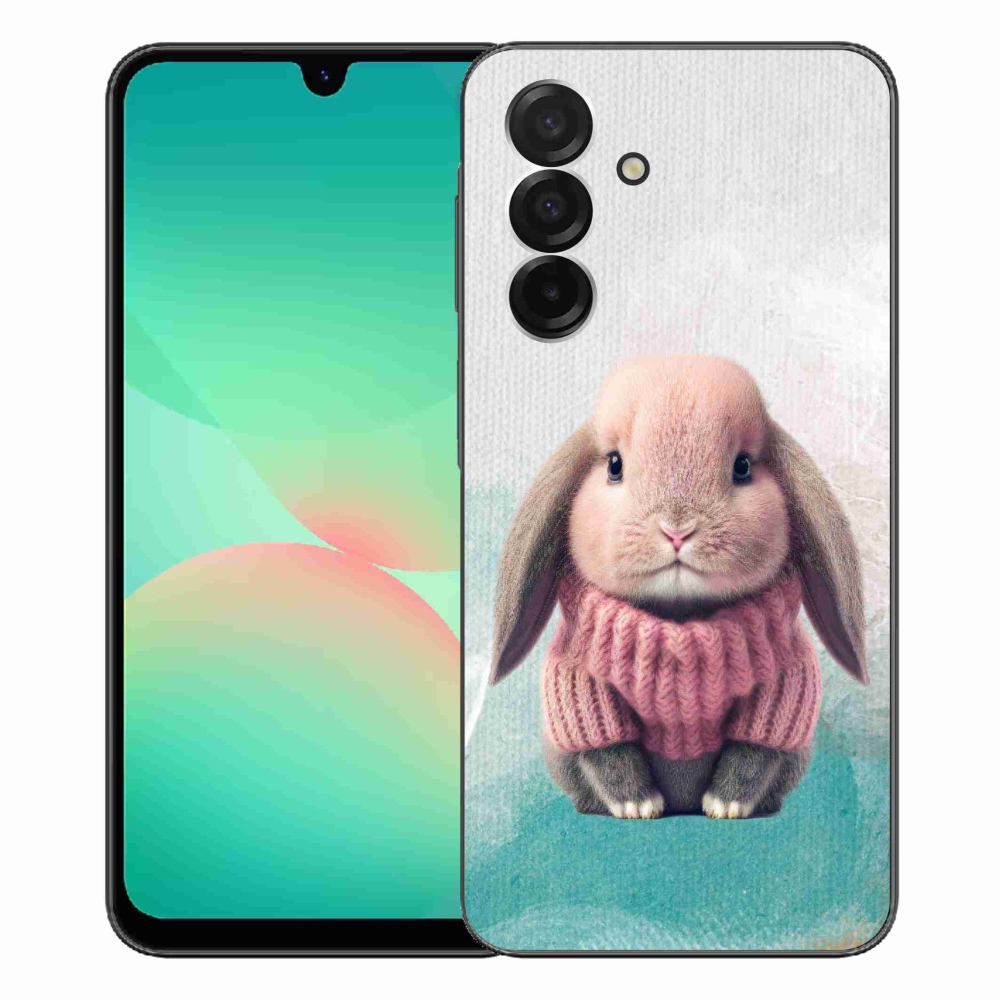 Gelový kryt mmCase na Samsung Galaxy A26 5G - králíček ve svetru