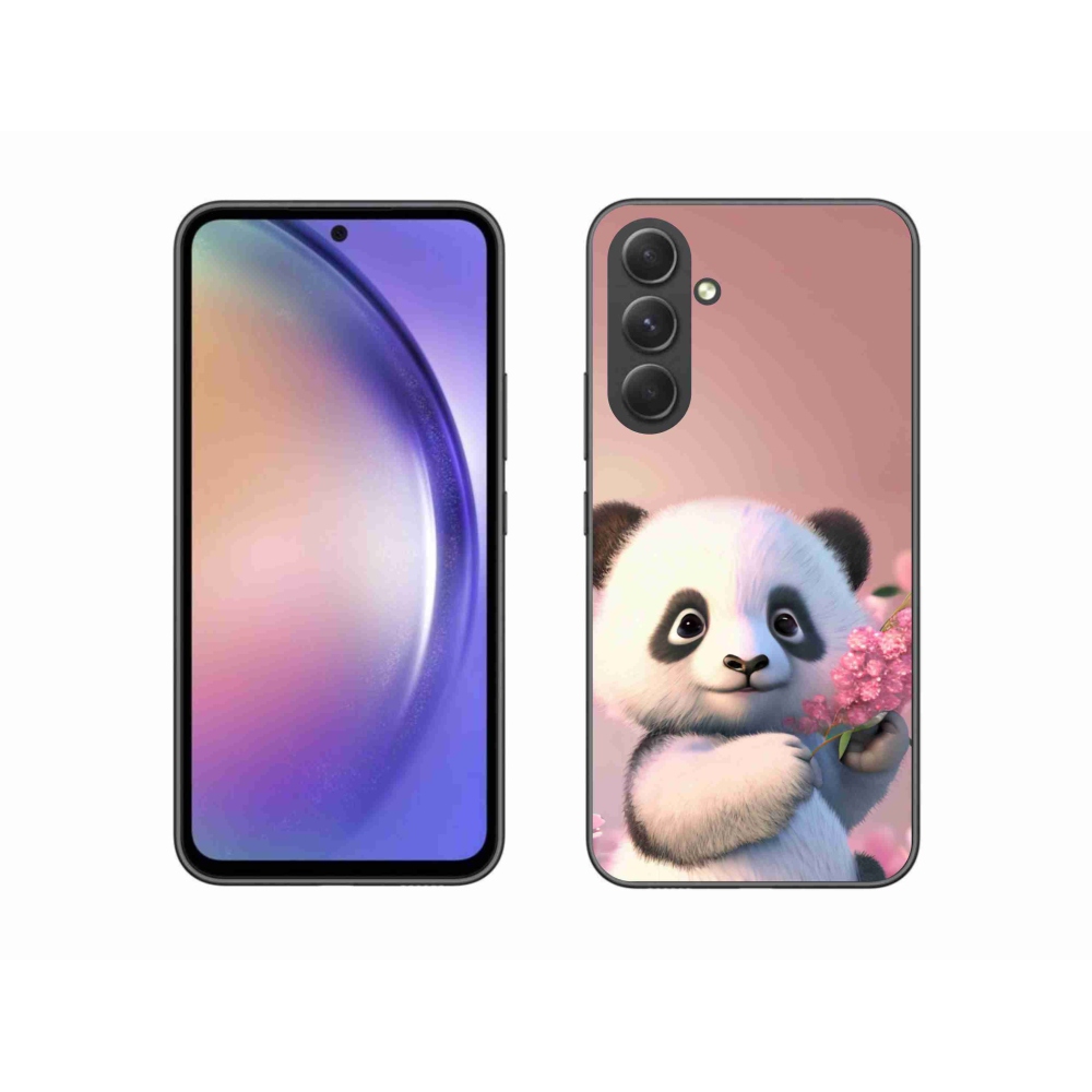 Gelový kryt mmCase na Samsung Galaxy A54 5G - roztomilá panda