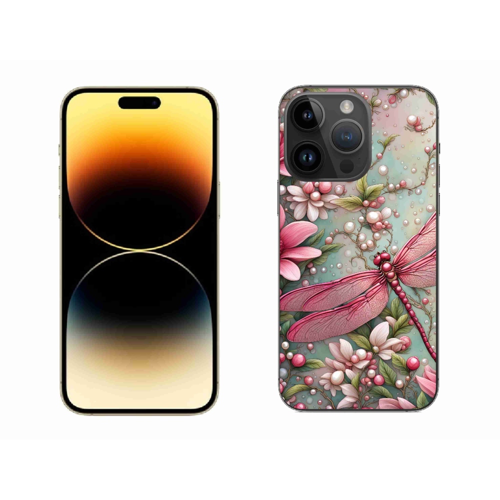 Gelový kryt mmCase na iPhone 14 Pro Max - vážka
