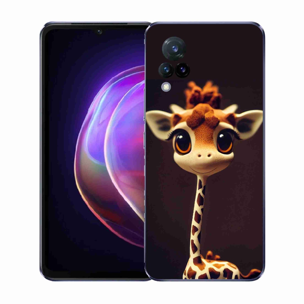 Gelový kryt mmCase na Vivo V21 4G/5G - malá žirafa