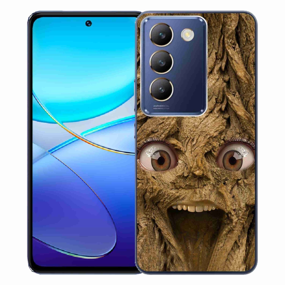 Gelový kryt mmCase na Vivo V40 SE 4G/5G - veselý strom s očima