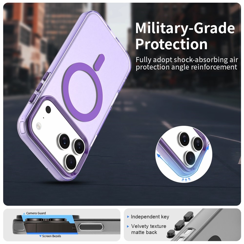 Candy gelový obal s MagSafe na iPhone 17 Pro - fialový