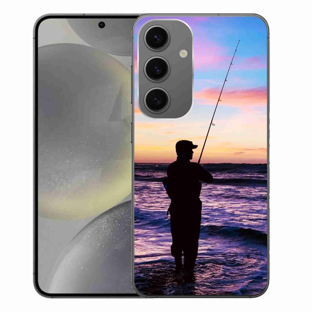 Gelový kryt mmCase na Samsung Galaxy S24+ - rybaření 1