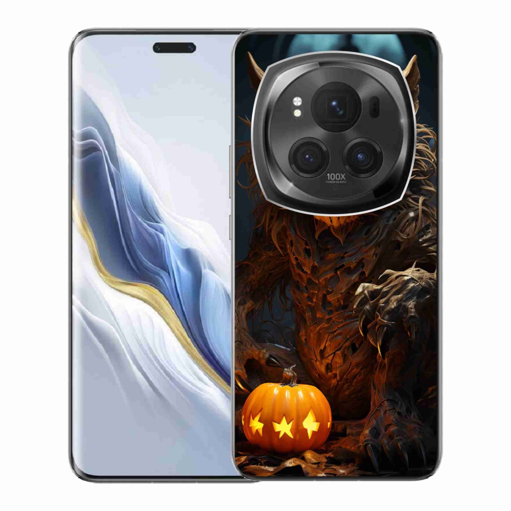 Gelový kryt mmCase na Honor Magic 6 Pro 5G - halloweenská příšera