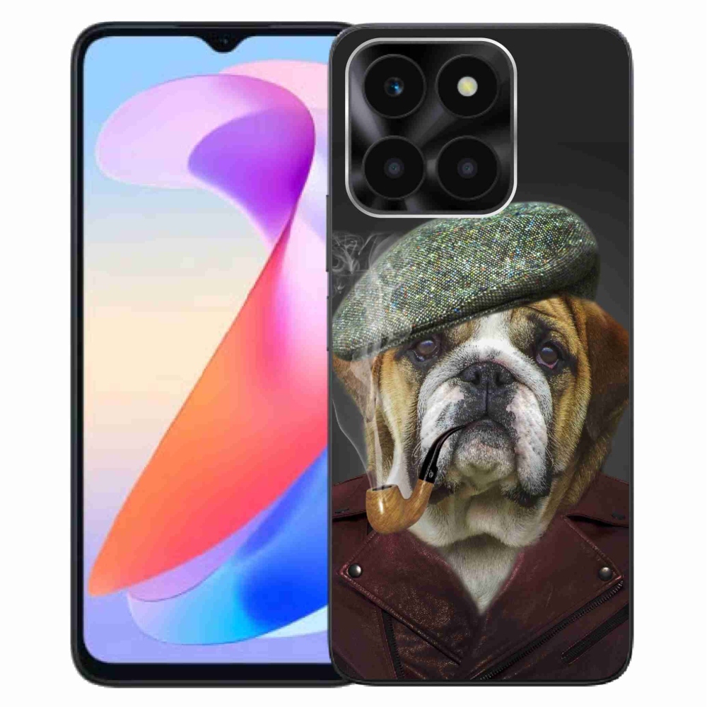 Gelový kryt mmCase na Honor X6a - pes s fajfkou