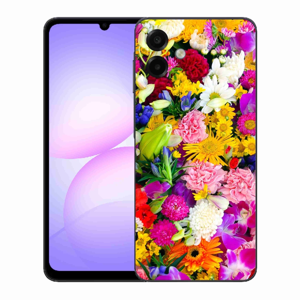 Gelový kryt mmCase na Samsung Galaxy A07 4G - květiny 12