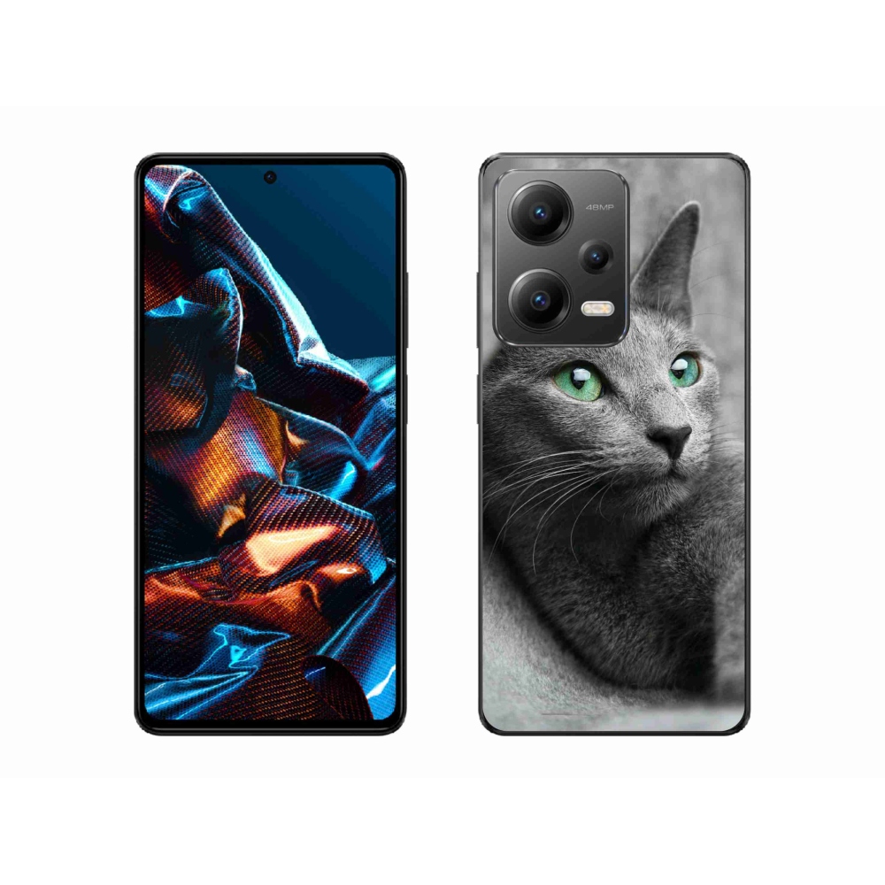 Gelový kryt mmCase na mobil Xiaomi Redmi Note 12 Pro 5G - kočka 2