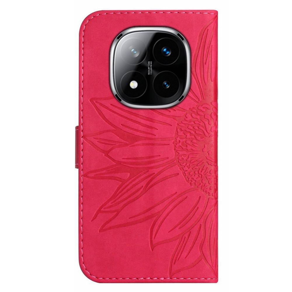 Sunflowers knížkové pouzdro na Xiaomi Redmi Note 14 Pro - rose