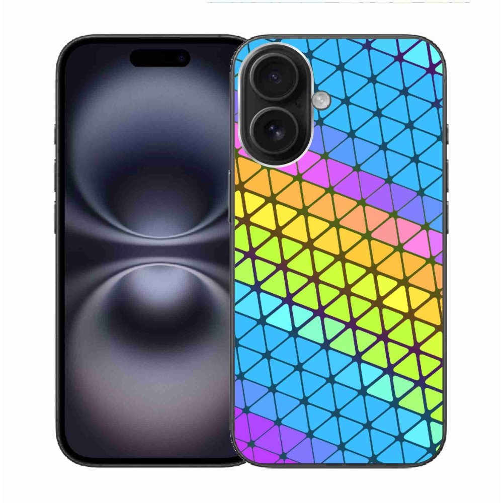 Gelový kryt mmCase na iPhone 16 - abstraktní motiv 16