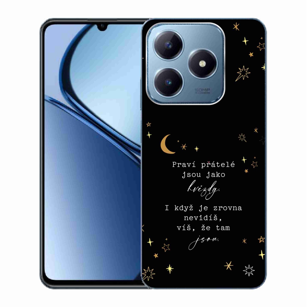 Gelový kryt mmCase na Realme C63 - citát 6 černé pozadí