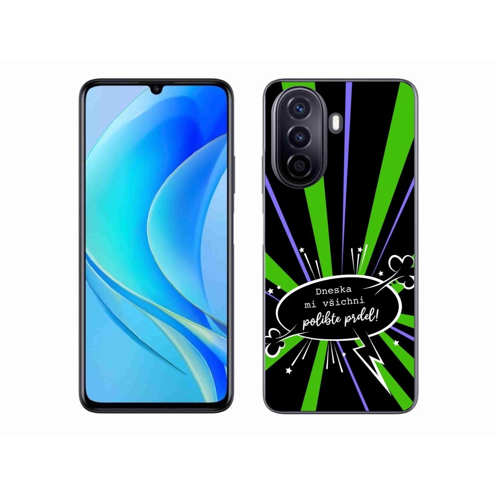Gelový kryt mmCase na Huawei Nova Y70 - vtipný text 15 černé pozadí