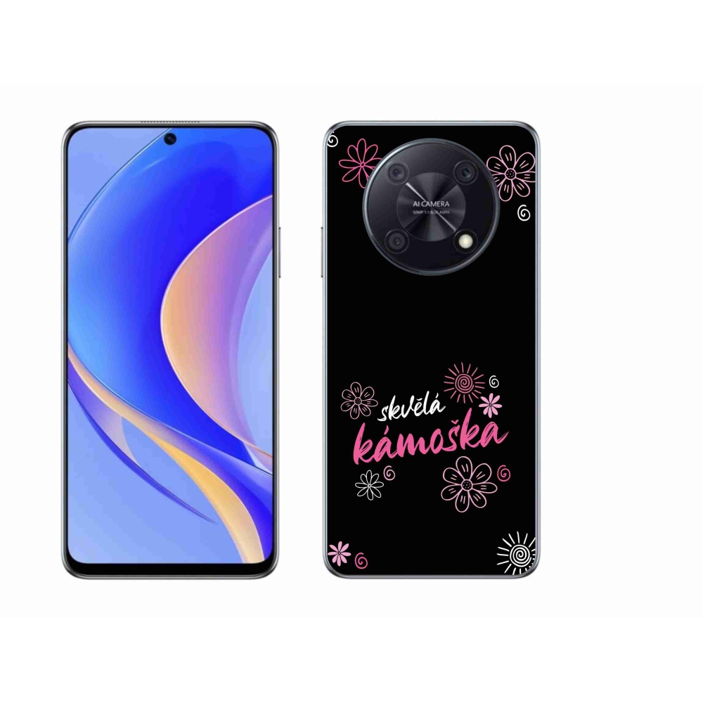 Gelový kryt mmCase na Huawei Nova Y90 - skvělá kámoška černé pozadí