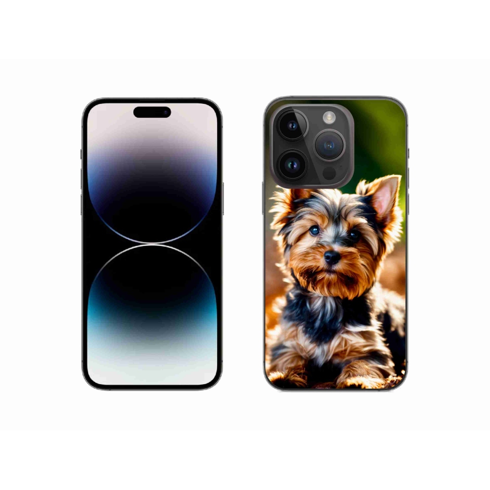 Gelový kryt mmCase na iPhone 14 Pro - jorkšír 10