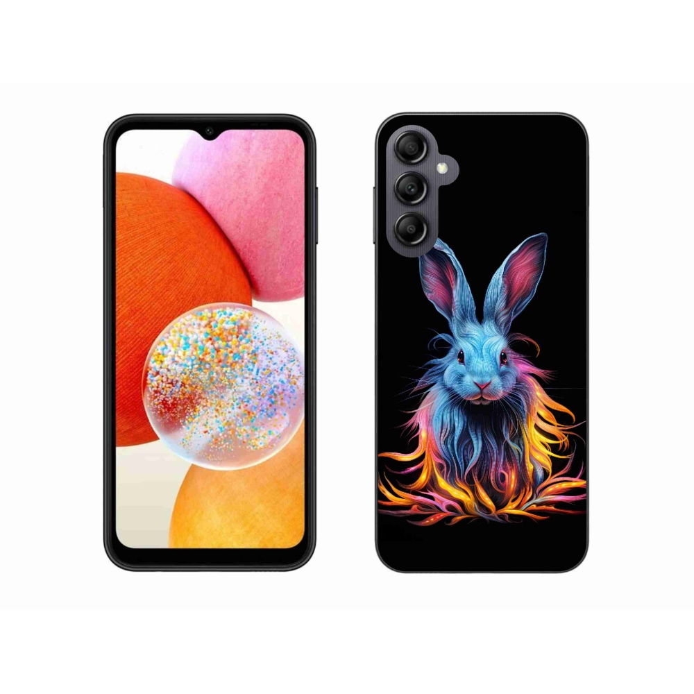 Gelový kryt mmCase na Samsung Galaxy A14 4G/5G - abstraktní zajíc